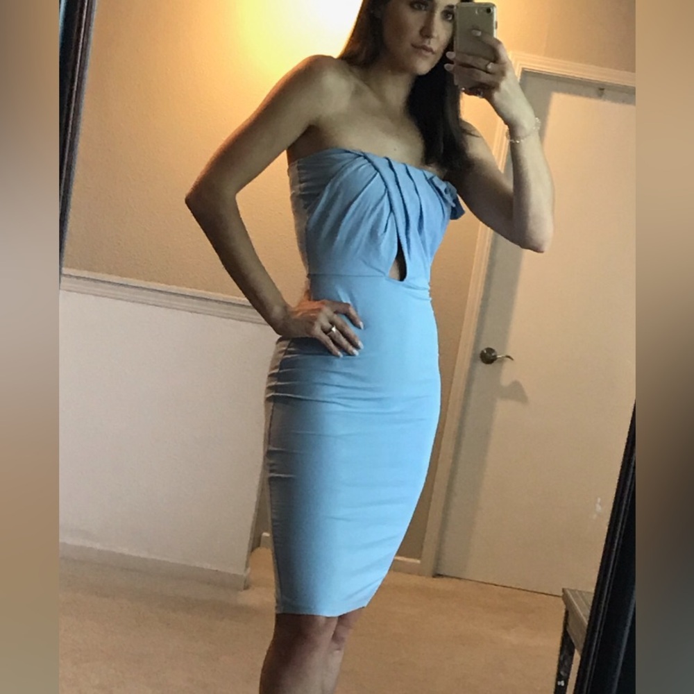 NWT! Blue ASOS Strapless Dress